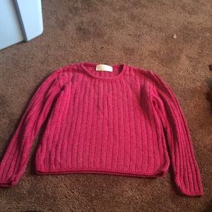 Vintage Petite Size Fuchsia Sweater, VERY Soft